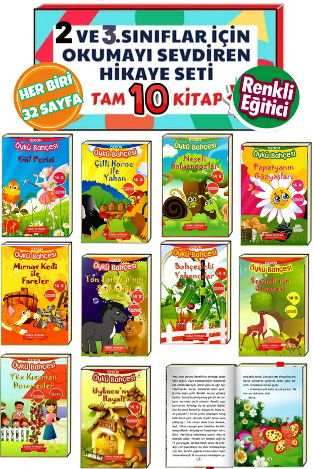 2.ve 3.sınıflar Için Birbirinden Güzel Hikaye Kitabı Seti